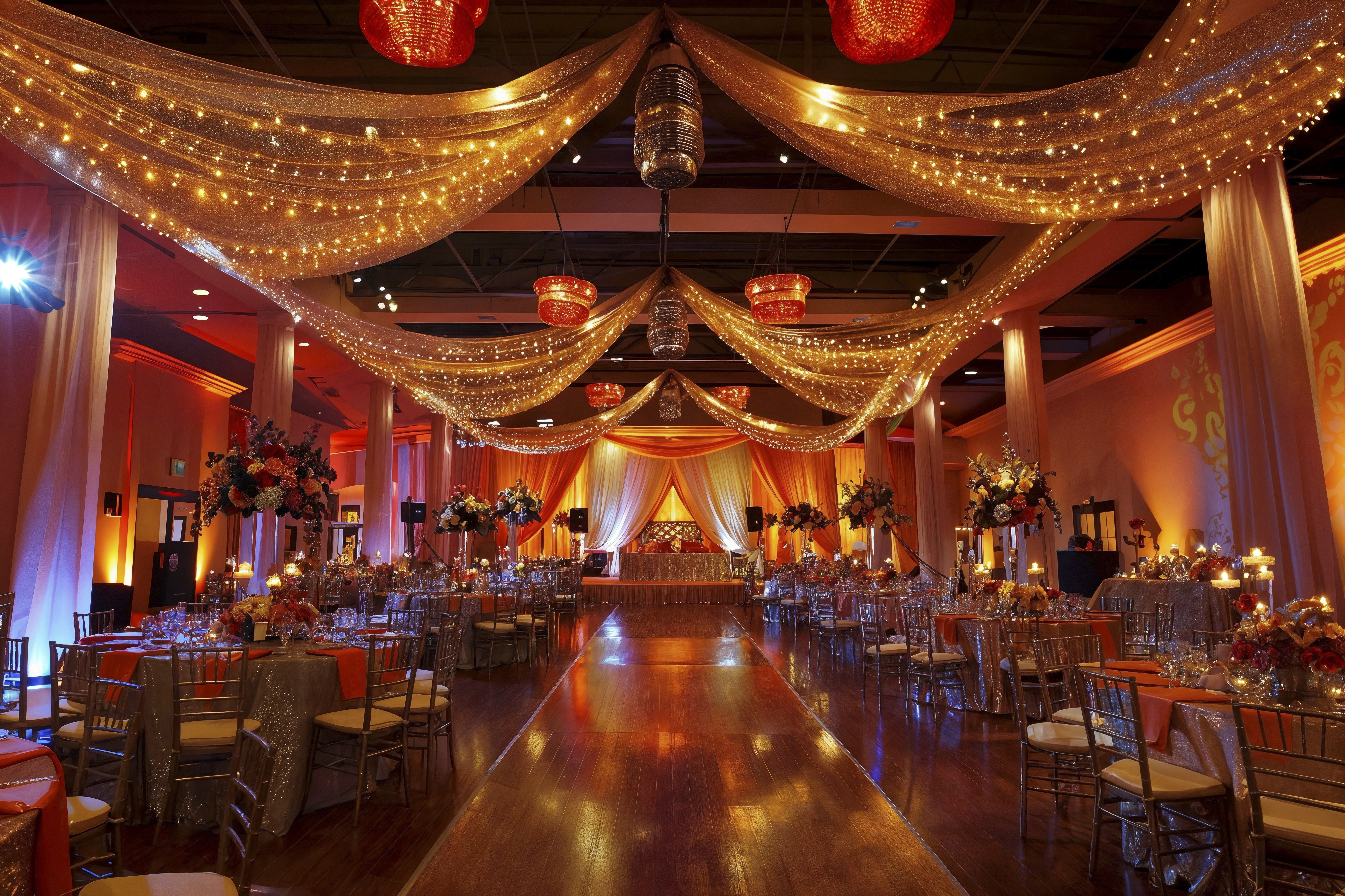 Elegant Wedding Reception Setup