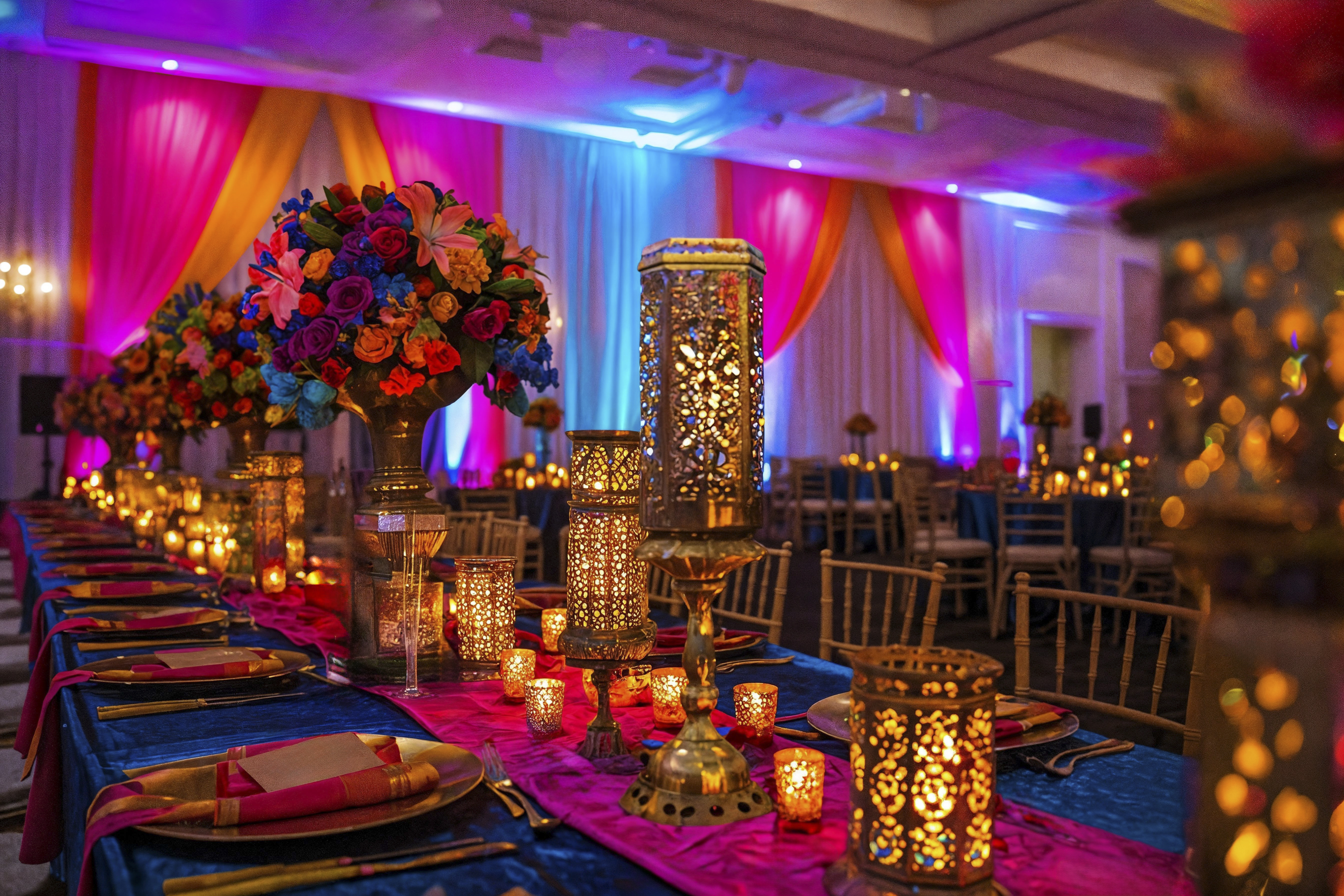 Elegant Wedding Reception Setup in Fort Lauderdale